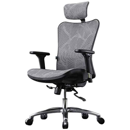 LZQDM Office Chair -Ergonomic Computer Chair Home Simple Game Seat Sedentary Reclining Back Office Lift Swivel Chair