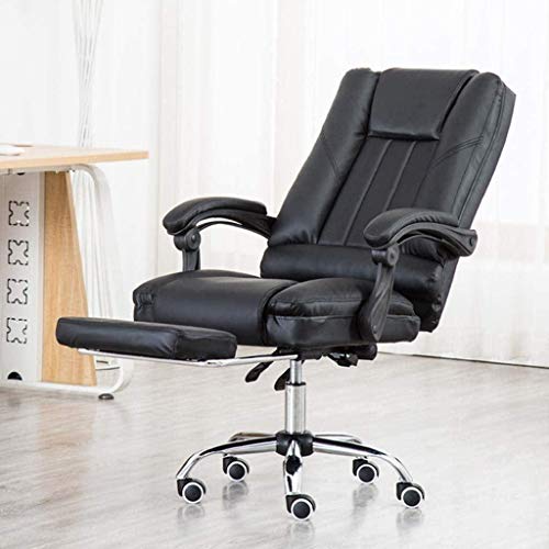 HJW Gaming Chair, Office Chair Long-Seat Home Swivel Chair Backrest Student Chair 145 ° Back Reclining Armchair
