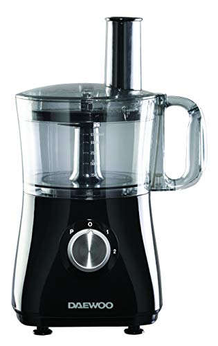 Daewoo SDA2100 750W Plastic Compact Food Processor with 2L Bowl and 1.8L Blender Jug, Stainless Steel Chopping Blades for Slicing and Grating, UK