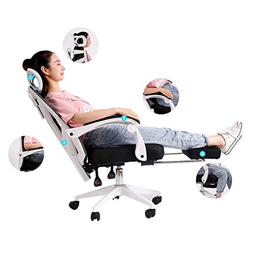 Home Ergonomic Office Chair High Back Adjustable Swivel Video Game Chair Computer Chair with Headrest and Breathable Skin-Friendly Mesh Ergonomic