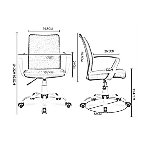 N/A Office Chair Swivel Ergonomic Lumbar Support Breathable Mesh Chair Adjustable Height