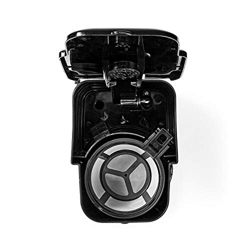 Ex-Pro Single Serve Coffee 1 Cup Maker Digital Machine and Double Wall Insulated Travel Mug, with Timer, Stainless Steel, 420ml - Silver/Black