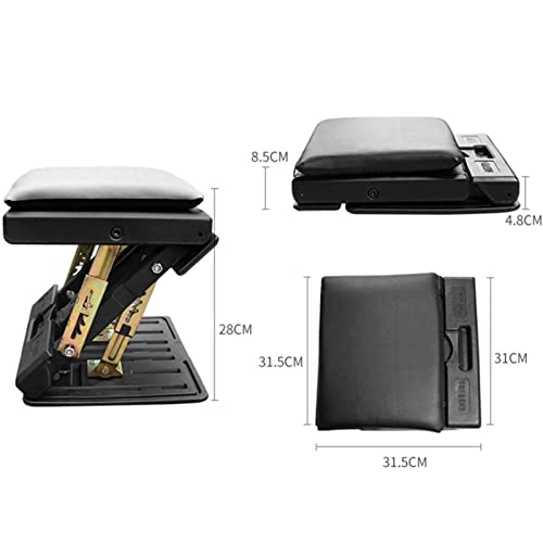 luoyipink Adjustable Footrest with Removable Soft Foot Rest Pad, 4-Level Height Adjustment, with Massaging Beads, Max-Load 120Lbs, Suitable for h