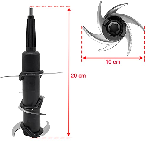 Stacked Blade Compatible with Ninja Food Processor and Blender with Auto-iQ 1200W BN800UK BN750UK, Nutri Ninja Extractor Blade Replacement Part f