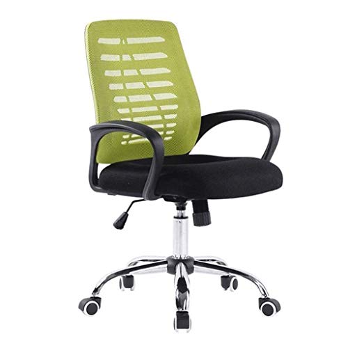 LZQDM Office Chair- Ergonomic Computer Chair Mid Back Mesh Desk Chair Lumbar Support Modern Executive Adjustable Stool Rolling Swivel Chair (Colo