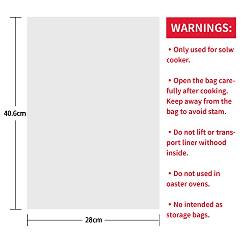 ECOOPTS Slow Cooker Liners by ECOOPTS | Small Cooking Bags Fit 1-3 Quarts (10)