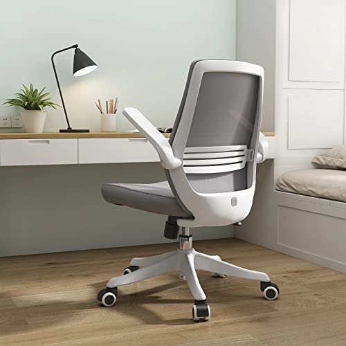LXXSH Ergonomic Office Chair Mid-Back Home Desk Chair with Lumbar Support Small Mesh Computer Chair