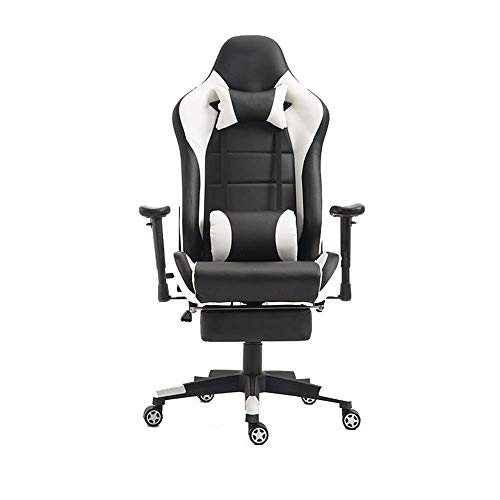 Mu Sports Chair Computer Chair Office Chair Headrest and Lumbar Support Office Desk Chair for Office Area is Home Field for Working Gaming (Color