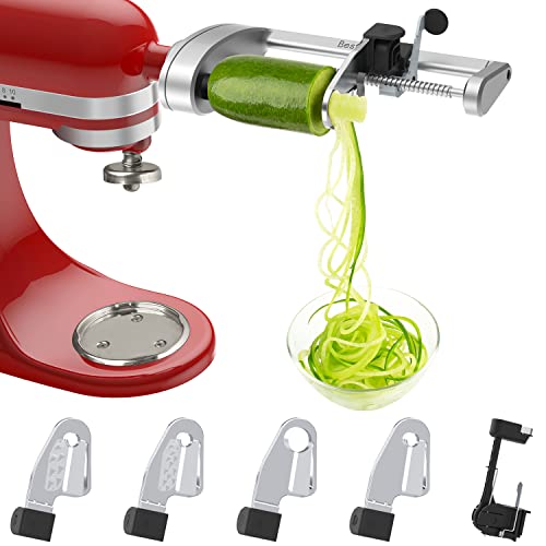 Bestand Spiralizer Attachment Compatible with KitchenAid Stand Mixer, Comes with Peel, Core and Slice, Vegetable Slicer (Not KitchenAid Brand Spi