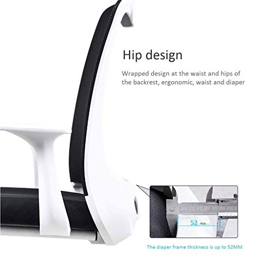 n/a Mid Back Black Mesh Swivel Ergonomic Task Office Chair with Adjustable Lumbar Support and Armrest