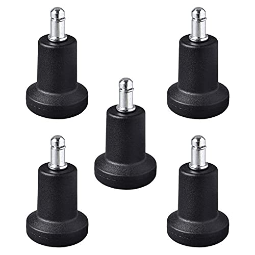 SKOAJAS Plate Casters 5-Pack Glides Replacement Bar Stool, Fixed Stationary Caster Glide for Office Chair Without Wheels &