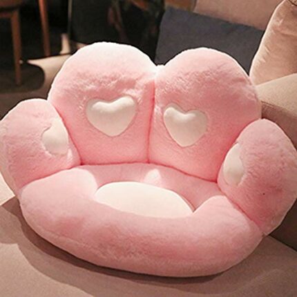 TJLSS Cute Fluffy Seat Chair Cushion Home Office Chair Backrest Lumbar Pillow Tatami Floor Cushion Puff Children's Sofa Cushion Stool (Color : A)