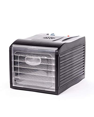 SousVideTools 6 Tray Food Dehydrator, Removable and Dishwasher Safe Stainless Steel Trays, Commercial Grade Dehydrator Machine, Great for Drying