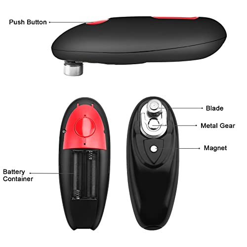 Can Opener,Electric Can Opener,Safe and Smooth Cutting Without Sharp Edges,Electric tin Opener Hand Free Tin Opener for Almost Size Can Kitchen G