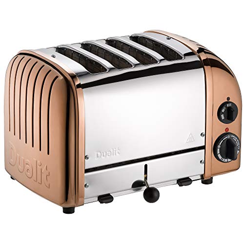 Dualit Classic 4 Slice Vario Toaster - Stainless steel, hand built in the UK - Replaceable ProHeat® elements - Heat two or four slots, defrost br