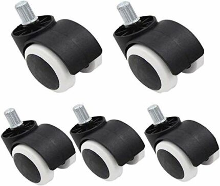 GTYT 5 Pieces Casters Swivel Chair Office Chair Computer Chair Replace Castor WheelsBoard Car Fish Tank Coffee Table Baby Cot Casters Spring Type
