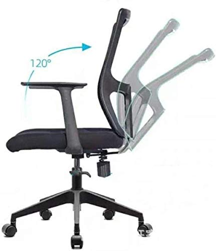 HJW Ergonomic Office Chair Conference Room Computer Chair Home Mesh Lifting Rotating Chair Office Chair Armchair,Orange,96X47X64Cm