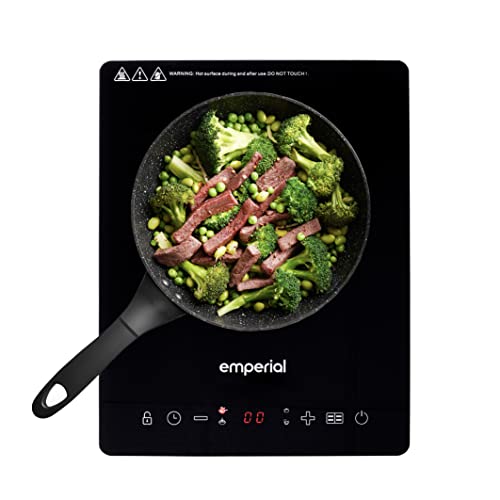 Emperial Single Induction Hob Portable Digital Cooktop Electric Hot Plate with Touch Control 2000W