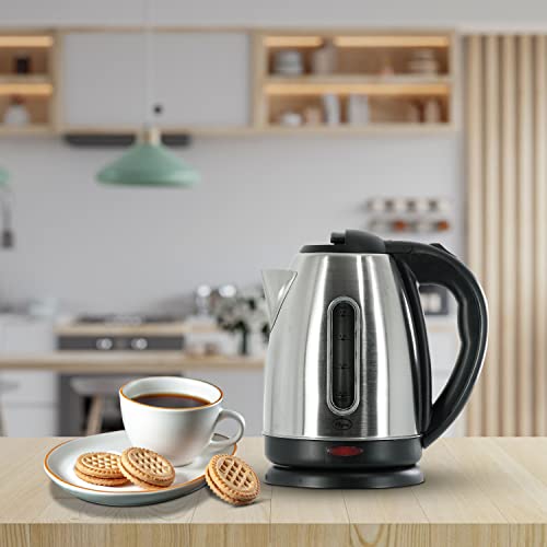 NYRA Electric Kettle, Stainless Steel Cordless Kettles 1.8L Auto Shut-Off, Boil Dry Protection,1500w Fast Boil Hot Water Dispenser Kettle for tea