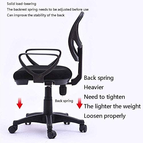 n/a Round Back Office Chair Staff Student Dormitory Home Arched Computer Chair Mesh Lifting Swivel Chair Backrest Staff Chair