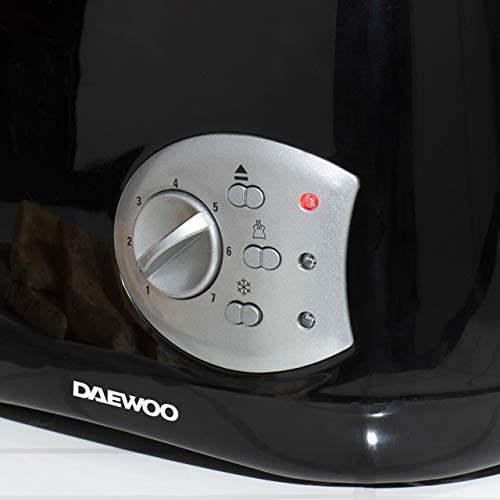 DAEWOO SDA1710GE Balmoral Plastic Toaster with Electronic Timer Dial, Cancel, Defrost & Reheat, Easy Cleam Removable Crumb Tray and Movable Steel