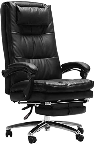 ZXFYHD Desk Chair,Office Chair Executive Chair Leather Adjustable Height Ergonomic Design Swivel Chair Reclining Rotary Lifting Handrail R01