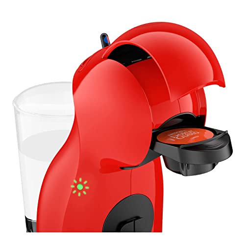 Nescafé Dolce Gusto DeLonghi Piccolo XS Pod Capsule Coffee Machine, Espresso, Cappuccino and more, EDG210.R,0.8 liters, Red and Black EDG 210.R