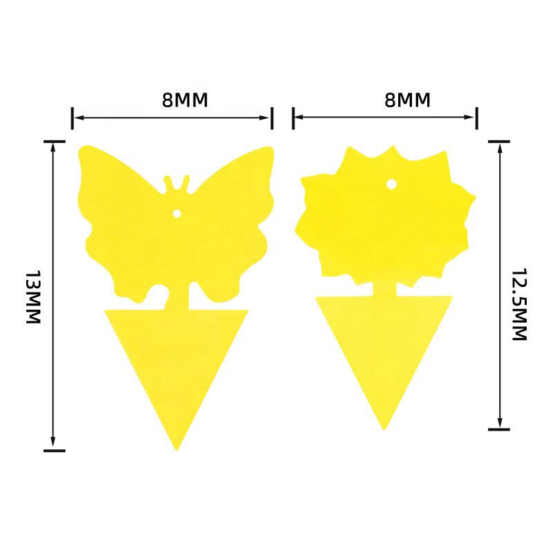 30Pcs Yellow Sticky Fly Trap Paper Fruit Flies Insect Aphids Glue Catcher Bug White Flies, Mosquitos, Fungus Gnats Indoor Outdoor Hanging Trapper