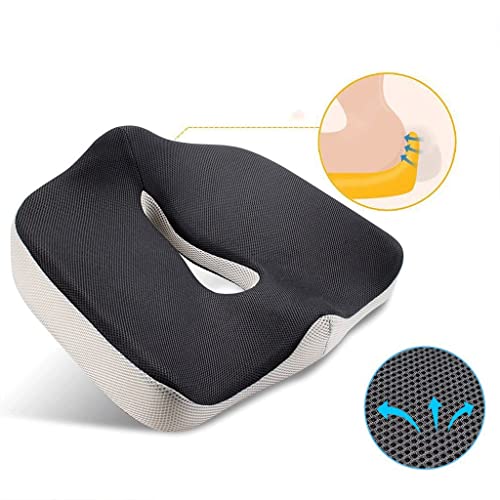 NMWKR Office Cushion Buttocks Fart Cushion Slow Rebound Breathable Summer Cool Car Seat Cushion Memory Foam Cushion