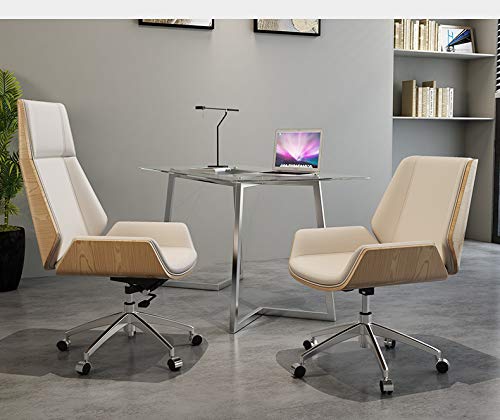 office chair gaming chair computer chair Ergonomic Office Chair High Back, Wooden and Microfiber Leather Seat Adjustable Height Computer Desk Cha