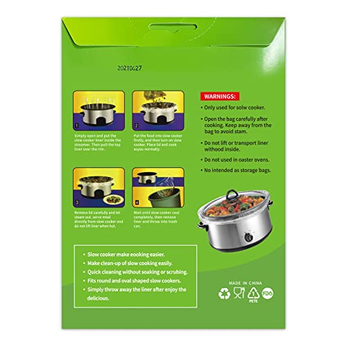 ECOOPTS Slow Cooker Liners by ECOOPTS | Small Cooking Bags Fit 1-3 Quarts (10)