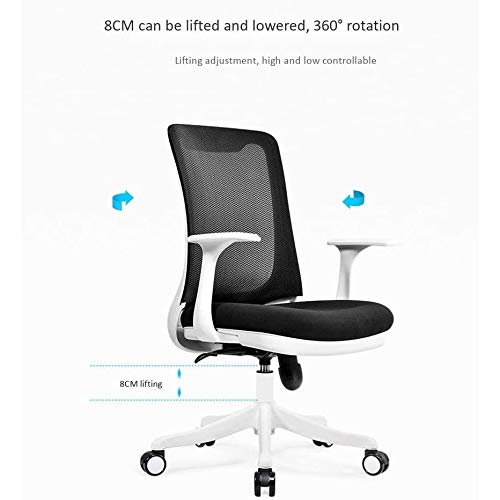 n/a Mid Back Black Mesh Swivel Ergonomic Task Office Chair with Adjustable Lumbar Support and Armrest