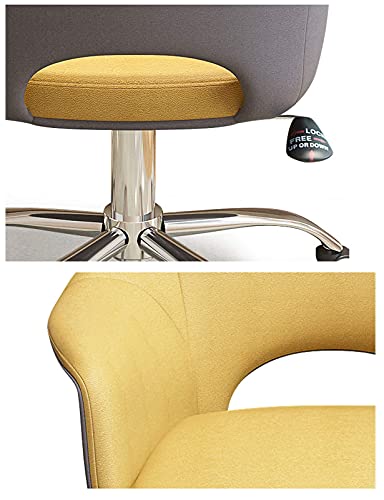 NMDCDH Small Home Chair - Thick Comfortable PC Computer Desk Office Chair Swivel Ergonomic Executive Leather Chair with Stitched Leather Soft Sea