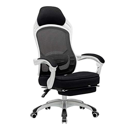 LZQDM Office Chair - High Back Executive Office Chair Ergonomic Home Office Chair Managerial Bonded Leather Chair Thick Cushion Support