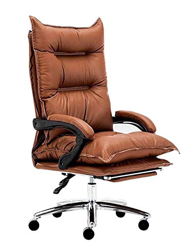 NMDCDH PU Leather Executive Desk Chair with Leather Racing Seat, Office Computer Desk Chair with Adjustable Height for Home Women, Men