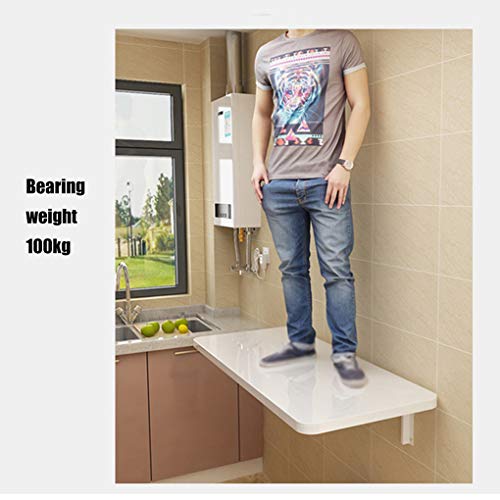 RXBFD Folding Wall-Mounted Drop-Leaf Table Wall Mounted Drop Leaf Table Folding Wall Table,Kitchen Dining Table, Home Office Computer Desk Childr