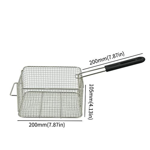 Electric Deep Fryer,Stainless Steel Commercial French Deep Fat Fryer For Restaurant,Fast Food Restaurant -3000W 6L