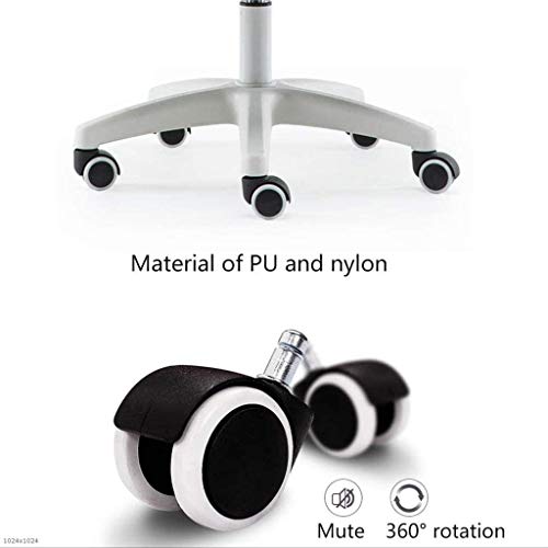 SCDBGY ygqbgy Pink Pulley Office Chair,with Wheels Armrests Modern PU Leather Office Chair Midback Home Computer