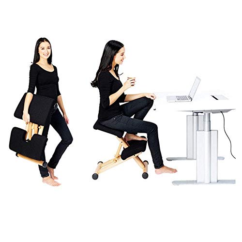 SCDBGY Ygqbgy Office Chairs Ergonomic Kneeling Chair Home Office Chairs Thick Cushion Adjustable Improve Posture Now Neck Pain Comfortable Knees