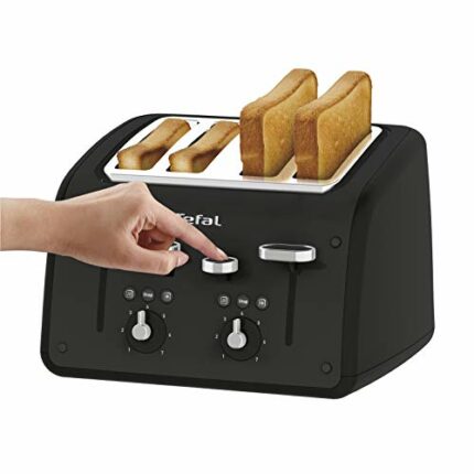 Tefal TF700N40 Toaster, Retra, 4 Slice, 1700 W, Black