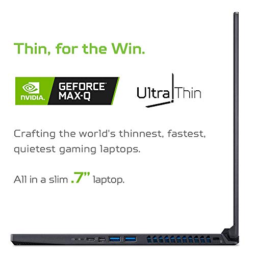 Acer Predator Triton 500 PT515-52-73L3 Gaming Laptop, Intel i7-10750H, NVIDIA GeForce RTX 2070 Super, 15.6" FHD NVIDIA G-SYNC Display, 300Hz, 16G