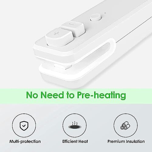 Easy Seal Bag Sealer - Fresher For Longer Easy Seal - Airtight & Watertight Seal - Mini Handheld Heat Sealer for Food Storage, Snacks, Sandwiches