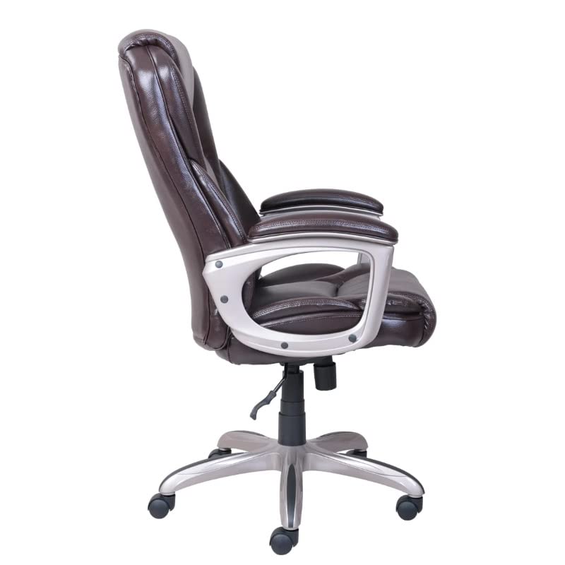KXDCZ Heavy-Duty Bonded Leather Commercial Office Chair with Memory Foam