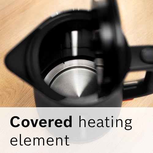 Bosch MyMoments Infuse TWK3M123GB Plastic Cordless Kettle, with dual sided water gauge and lid release button, 1.7 Litres, 3000W - Black