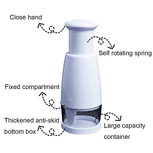 Food Chopper Multi-Function Onion Chopper Manual Vegetable Chopper for Chillies Salads Onions Garlic Fruits Nuts Cheese and Other Foods