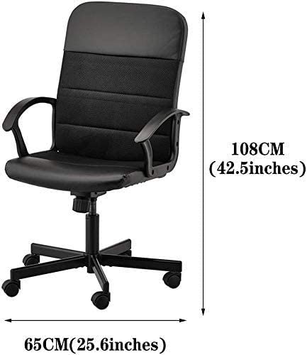 office chair WSDSX Office Chairs Ergonomic chair Ergonomic Chair,leather Office Chair With Arms,Home Office Computer Chair,Adjustable Swivel Chai