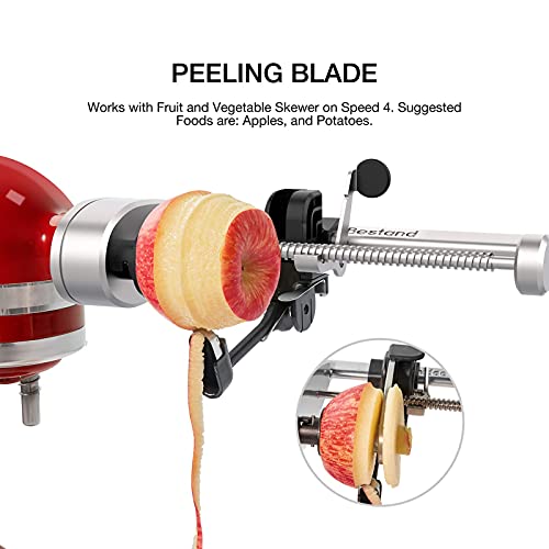 Bestand Spiralizer Attachment Compatible with KitchenAid Stand Mixer, Comes with Peel, Core and Slice, Vegetable Slicer (Not KitchenAid Brand Spi
