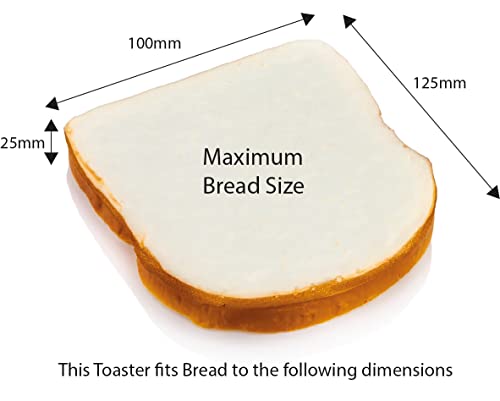 Kitchen Perfected® 2 Slice Extra Wide Slot Toaster - 750W - 7 Browning Levels - High Lift Eject Function - Removable Crumb Tray - E2020WH - White