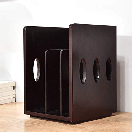 NXYJD File Racks Simple Desk Organizer for Office and Home, Desk Tidy Wood Bookshelf, Desktop Bookshelf Counter Top Bookcase for Book