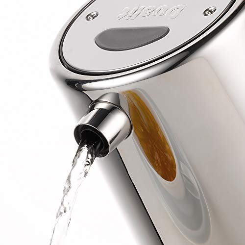 Dualit Architect 4 Slice Toaster | Stainless Steel with Grey Trim|Extra-Wide Slots–Peek and Pop Function 46526 & 72926 Architect Kettle | 1.5 Lit